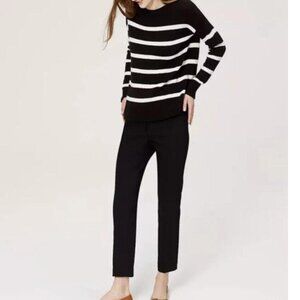 Ann Taylor LOFT Women's Dress Pants Julie Straight Trouser Black Size 10P